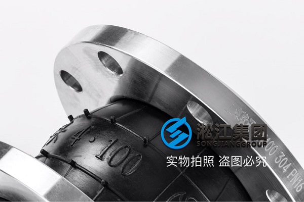 上海采购DN65*115/DN80*135 PN16 SS304L内衬四氟法兰式橡胶软连接
